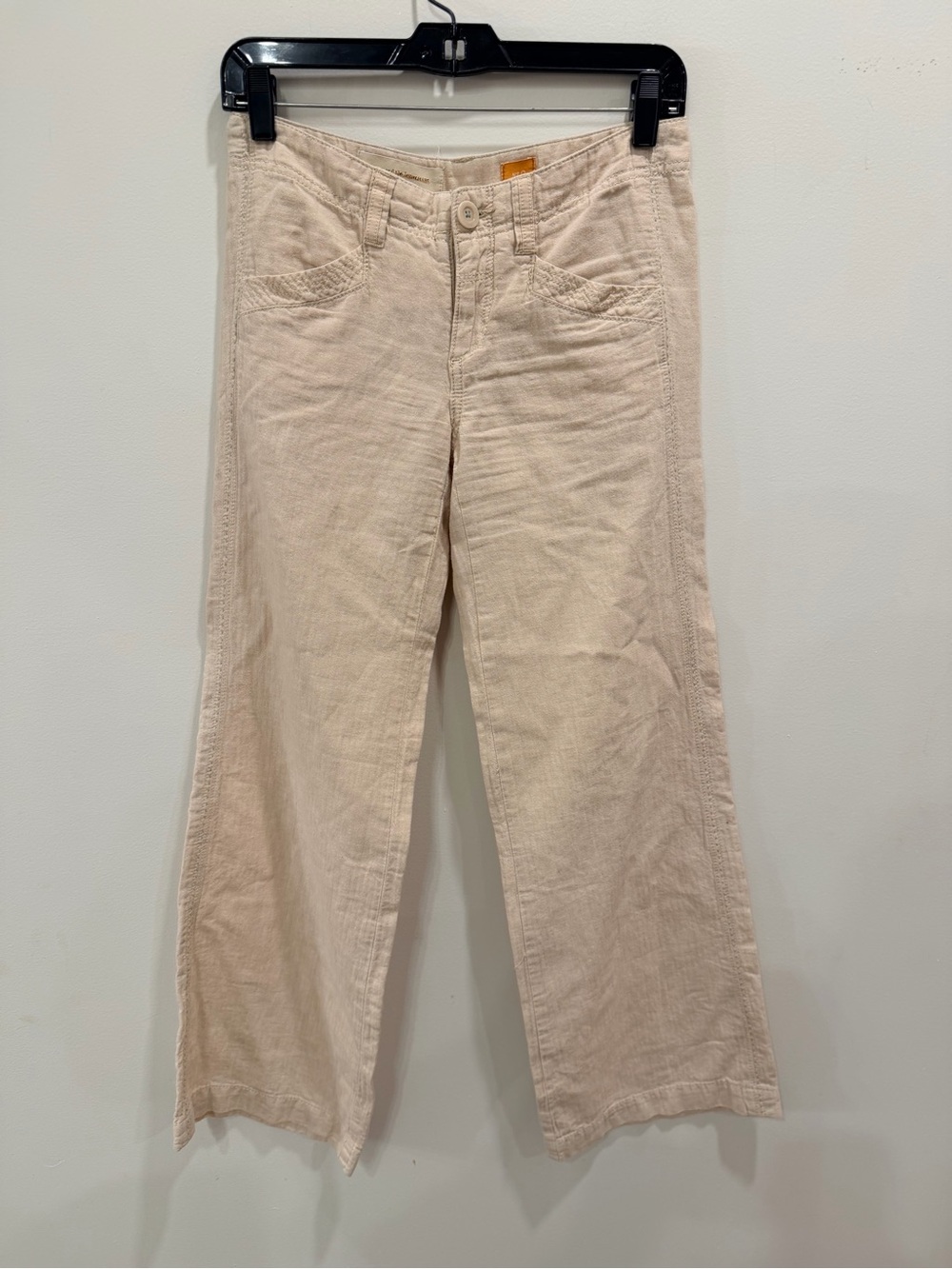 Pilcro and the Letterpress Beige Corduroy Wide-Leg Pants